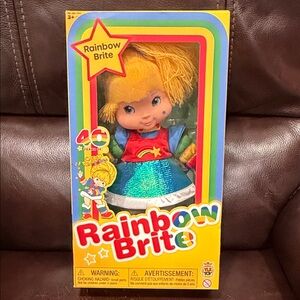 Rainbow Brite Doll with Yellow Hair and Blue Dress 40 yr anniversary